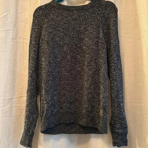 H&M Men’s Sweater, Size S. Black with White Specks. Thick, Long Sleeve.